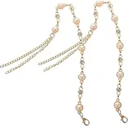[Ipetboom] Luxurious Beaded Shoe Laces Easy Install Metal Tassel Ankle Chain for High Heels Boot Shoelaces Women's Fashion Accessory