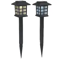 在飛比找Yahoo奇摩購物中心優惠-月陽超值2入日式太陽能自動光控LED庭園燈草坪燈插地燈(JP