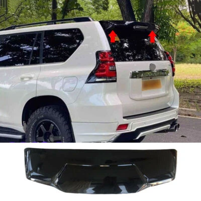 For Toyota Prado FJ150 2010-2021 Rear Trunk Roof Spoiler Wing Glossy Black ABS