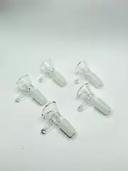 5x Glass Cone Piece With Handle Male 14mm Free shipping