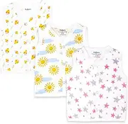 [Kidbea] Unisex Newborn Baby Jhabla – Organic Cotton Muslin | Soft & Breathable Summer Wear for Boys & Girls | Multi Print of 4 Variant Infant Clothing