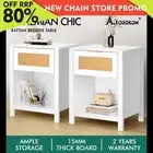 ALFORDSON 2x Bedside Table Nightstand Side End 1 Drawer Storage Shelf White