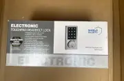 Electronic Touchpad Deadbolt Lock Satin Nickel Finish by Shield Security 131360