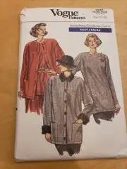 VOGUE 7647 - LADIES 1989 COUTURE CARDIGAN COAT TOP PATTERN 14-16-18 FF