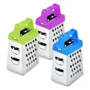 Mini Cheese Grater, 3pcs Stainless Steel Small Box Graters for Kitchen Slicer