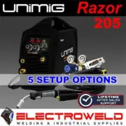 UNIMIG Razor 205 Smart Set Welder Mig Tig Stick MMA Razorweld KUMJRRW205SSMIG
