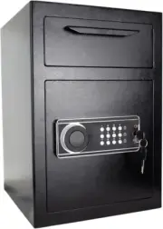 NEW 2.5 Cub Security Business Safe and Lock Box with Digital Keypad Drop Slot...