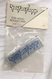 Rockford Fosgate Punch Amp Trim Emblem - new! CHROME! OLD SCHOOL !
