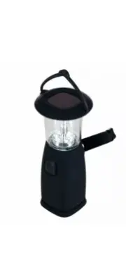 Stalwart 6-LED Solar & Dynamo-Powered Camping Lantern (Hand Crank)