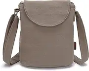 [OPQRSTU] Women's Retro Small Size Canvas Shoulder Bag Hippie Boho Crossbody Handbag
