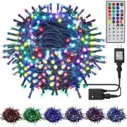 98.5ft Christmas Lights Color Changing with Remote 300 LED RGB Fairy String