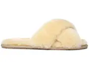 UGG Australian Shepherd Linty Womens Cross Fluffy Slide Slippers