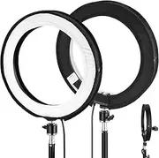 NEEWER Ring Light Diffuser for RH12B RH12C 12" Only, Elastic Video Softbox Sock for Soft & Even Light, No Leakage, White Soft Cloth for Live Stream/Video Recording, NS008
