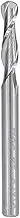 10pcs Two Flutes Solid Carbide Ball Nose End Mills, 3.175mm Shank 2 Flute Spiral Router Bits CNC Engraving Milling Cutter (Cutting Edge Length : 1.0x3.175x6mm)