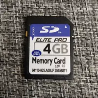 在飛比找蝦皮購物優惠-存儲卡 SD 4GB Elite Pro 內存袖珍相機 Di