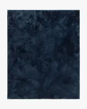 245' x 305' | Machine Washable Runner Rug | Kid & Pet Friendly | Indoor Rug | Midnight Ocean Blue Plush Rug | Ruggable