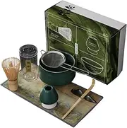 Matcha Whisk Set 7Pcs/Set Tea Ceremony Set Perfect Matcha Kit Tea Making Tools Includes Matcha Whisk, Tea Spoon, Whisk Holder, Tea Bowl Matcha Bowl and Whisk Set Matcha Whisk Matcha Tea Set Matcha Ki