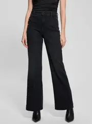 GUESS Women's Black New Faye Pant Size: 24, Spandex