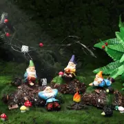 Gnomes Fairy Resin Statues Miniature Garden Accessories Mini Dwarf Figurine Fair