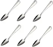 6pcs Stainless Steel Grapefruit Utensils Spoons Serrated Edge(Silver)