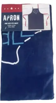 Texas "Hey Y'all" Blue, White, and Red Apron, 32" x 27" 100% Cotton , New