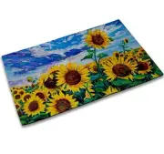 Spring Door Mat Outdoor,Farmhouse Sunflowers Doormat,Autumn Sunmer Welcome