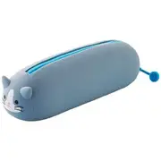 PuniLabo Lying Down Pencil Case Grey Cat
