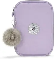 [Kipling] 100 Pens Pencil Case, Sparkly Gold, 6" L X 8.25" H X 2" D