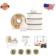 High-Speed 3D Printer Filament PLA 1.75mm 4KG - Durable & Eco-Friendly, White