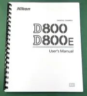 Nikon D800 / D800E User's Manual: 472 Pages & Protective Covers