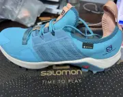 New Salomon Madcross GTX Hiking Shoes Bluestone/Sirocco Women's Size US 10