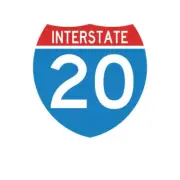Interstate 20 Highway Sign Sticker