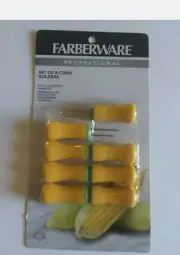 Farberware Professional Set of 8 Rubber and Stainless Corn Holders