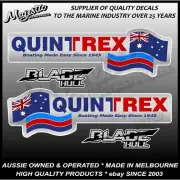 QUINTREX - BLADE HULL - SET OF 4 DECALS - BOAT DECALS