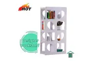 New White Hi High Gloss Bookcase & Bookshelf