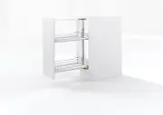 Kessebohmer BASE10 KIT Cabinet Pull-Out Kit- Fits 24" to 32" - White