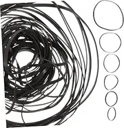 HYTROVE Cassette Drive Belt Replacement 2/3mm Flat Rubber Belt for Cassette Player Recorder