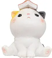 WOFASHPURET Cat Ornament Kitten Statue Dashboard Decorations Terrarium Cat Figurine Mini Animal Table Decoration Resin Cat Statue Dining Table Decor Animal Statue Cat Accessories Car