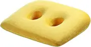 TAHNYC Cushion Cover Seat Memory Foam Pillow Skeleton Relief Pillow for Hips, Lower Back Hamstrings, Buttocks, Ischial Tuberosities.-Yellow||46 * 36 * 8CM