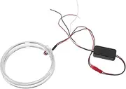 Mikinona 2Pcs LED Ring Light Kit for Vehicle Headlight Housing Decorative Fog Lamp with High Brightness Beads Stylish Ice for Car and Motorcycle Lighting