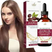 Regrow Hair Oil - Jojoba Oil and Wild Hair Growth Oil Blend, 30ml Natural Hair Regrowth | Anti-Frizz Hair Density Oil for Thickening, Repairing, and Strengthening Hair, Promotes Healthy Scalp an