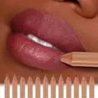 Tapered Slim Lip Liner - Matte, Waterproof, Long-Lasting Nude Brown