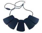 Lil Jumbl BPA Free Baby Teething Necklace FK026 Black
