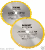 DEWALT DW3128P5 80 Tooth+32T ATB Thin Kerf 12-inch Crosscutting Miter Saw Blade