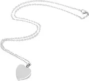 FONDOTIN Pet Urn Pendant Small Keepsake Urn Memorial Pendant for Ashes Heart Ash Holder Memorial Keepsake Necklace Cremation Pendant Ashes Keepsake Memorial Necklace Heart Urn Metal Silver