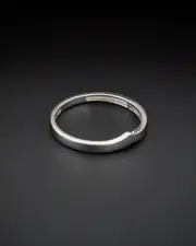 14K Italian Gold Chevron Band Ring