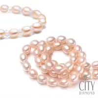 在飛比找momo購物網優惠-【City Diamond 引雅】買天然珍珠項鍊贈天然珍珠手