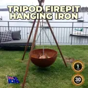 Tripod Firepit Hanging Iron Outdoor Heaters Home Yard Outdoor Heating Cooking