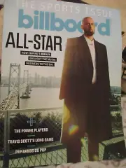 BILLBOARD 2/8/25 SPORTS ISSUE GHAZI TRAVIS SCOTT