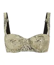 Dolce Gabbana Sequin Embellished Bra 2B,1B,4B Nude